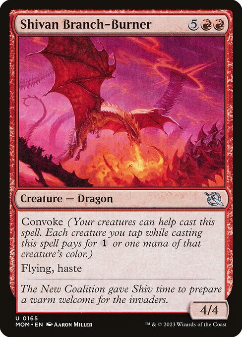 MTG Shivan Branch-Burner MOM 165 Regular Foil