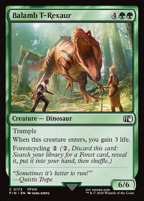 MTG Balamb T-Rexaur FIN 173 Regular Nonfoil