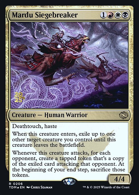 MTG Mardu Siegebreaker PTDM 206s Prerelease Foil