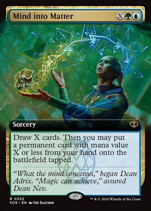 MTG Mind into Matter SOS 352 Extended Art Foil