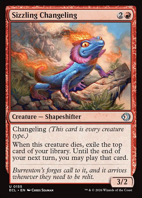 MTG Sizzling Changeling ECL 155 Regular Nonfoil