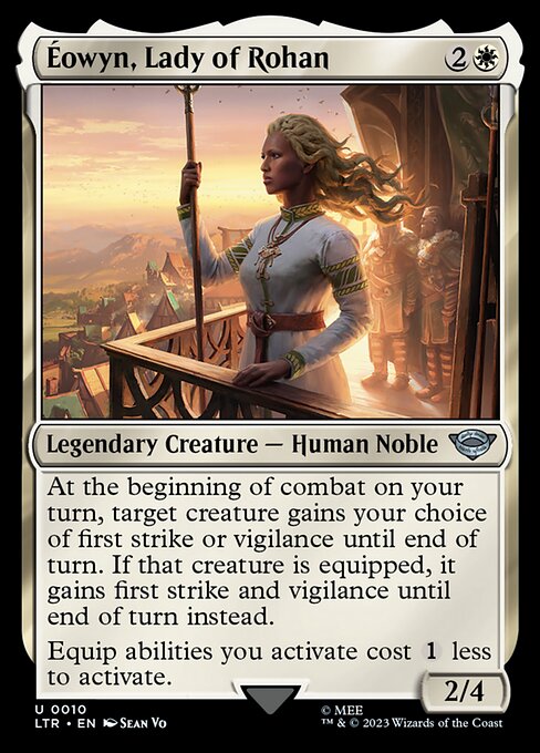 MTG Éowyn, Lady of Rohan LTR 010 Regular Foil