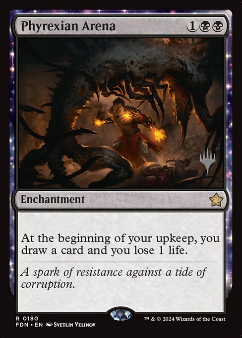 MTG Phyrexian Arena PFDN 180p Promo Pack Foil