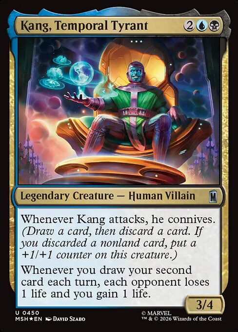 MTG Kang, Temporal Tyrant MSH 450 Alternate Art Surge Foil