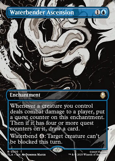 MTG Waterbender Ascension TLA 310 Borderless Scene Foil