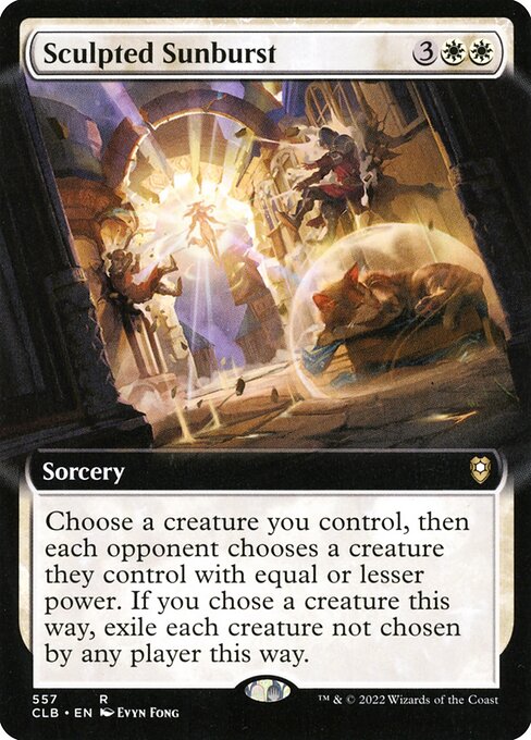 MTG Sculpted Sunburst CLB 557 Extended Art Foil