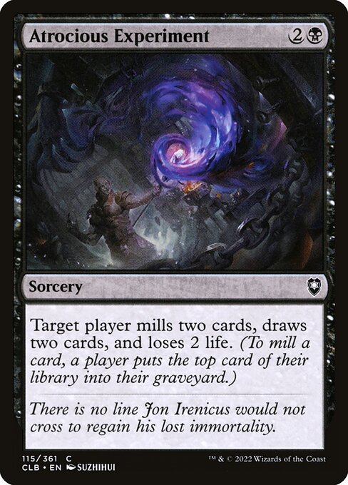 MTG Atrocious Experiment CLB 115 Regular Foil