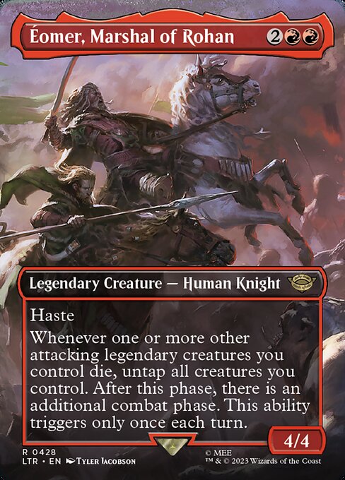MTG Éomer, Marshal of Rohan LTR 428 Borderless Foil