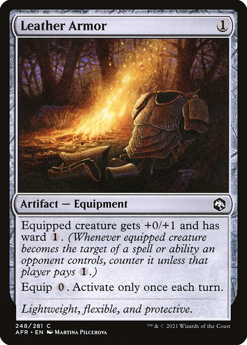 MTG Leather Armor AFR 248 Regular Nonfoil