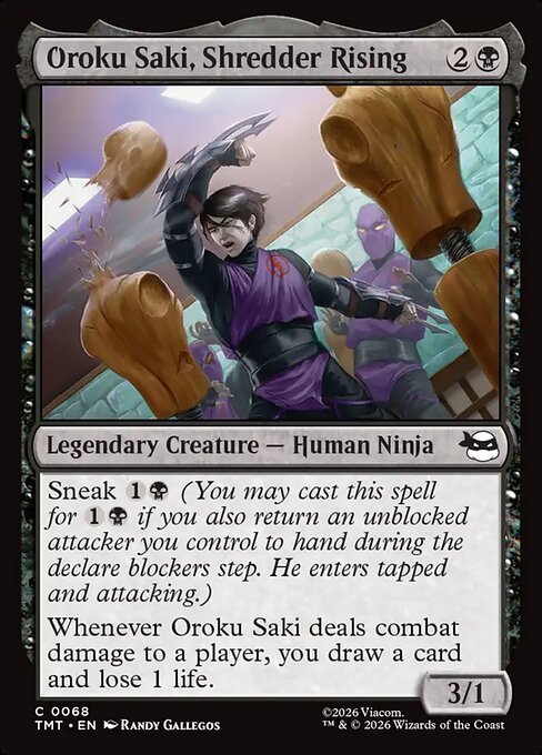 MTG Oroku Saki, Shredder Rising TMT 068 Regular Nonfoil