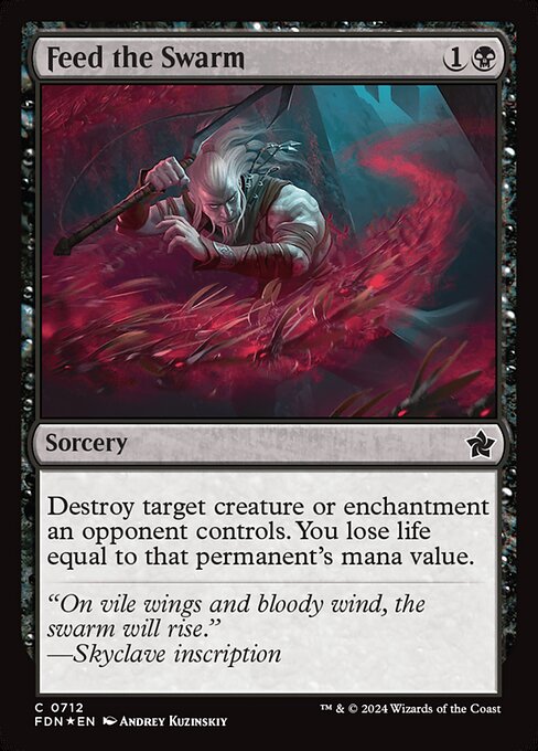 MTG Feed the Swarm FDN 712 Starter Collection Foil