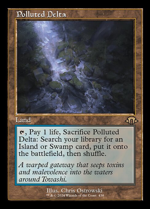 MTG Polluted Delta MH3 438 Retro Frame Nonfoil