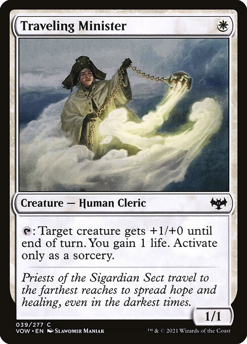 MTG Traveling Minister VOW 039 Standard Foil front