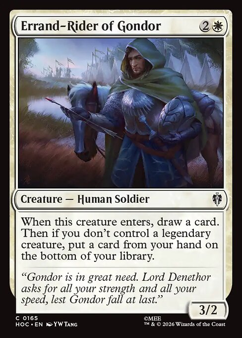 MTG Errand-Rider of Gondor HOC 165 Regular Nonfoil