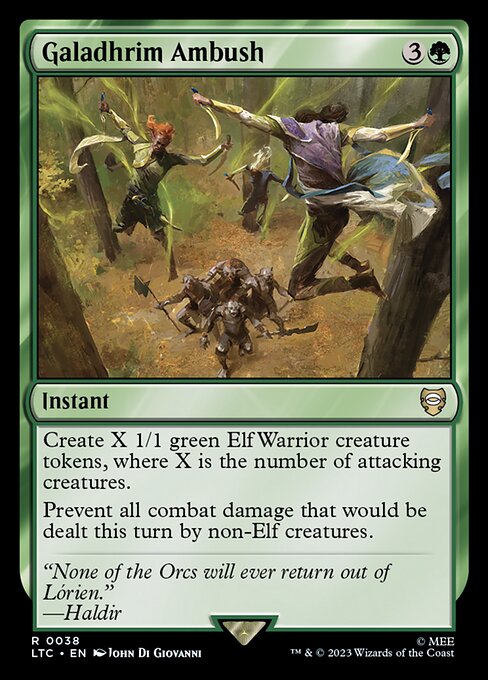 MTG Galadhrim Ambush LTC 038 Regular Nonfoil