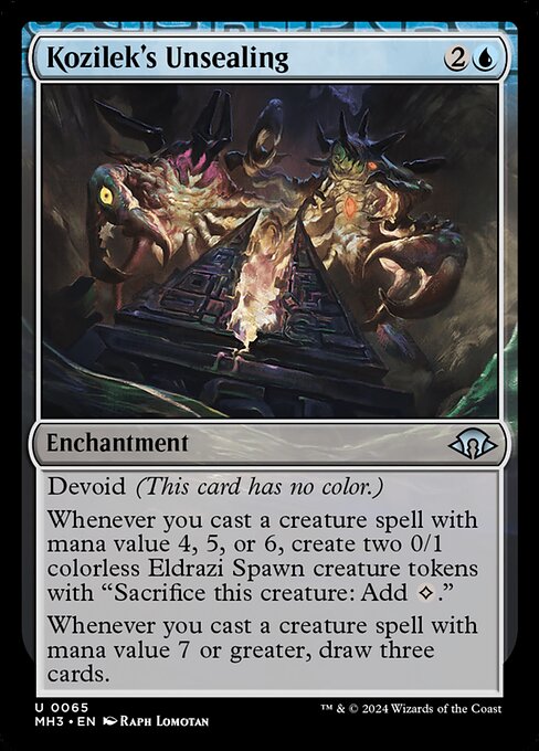 MTG Kozilek's Unsealing MH3 065 Regular Foil