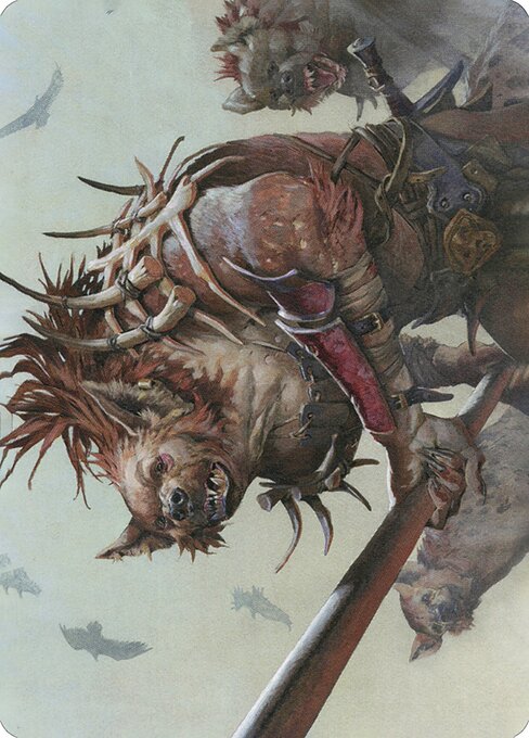 MTG Gnoll Hunter AAFR 011 Art Card
