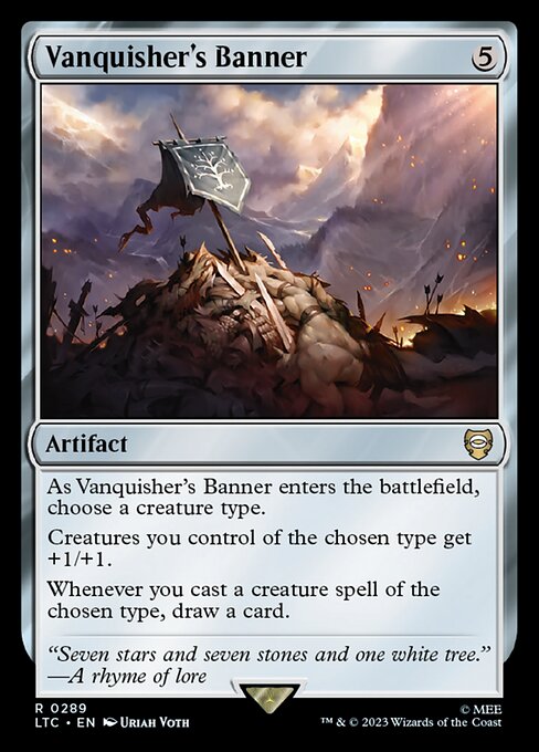 MTG Vanquisher's Banner LTC 289 Alternate Art Nonfoil