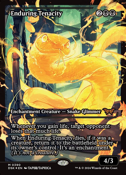 MTG Enduring Tenacity DSK 390 Japan Showcase Foil