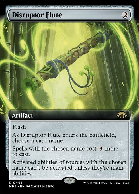MTG Disruptor Flute MH3 461 Extended Art Nonfoil