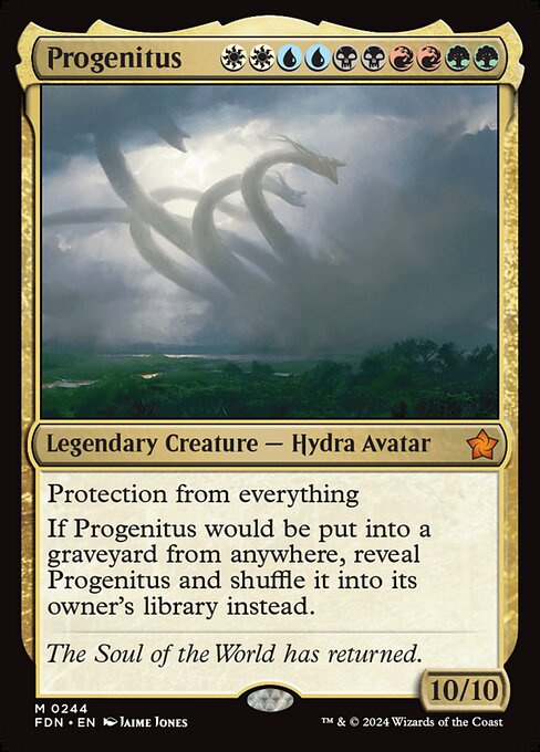 MTG Progenitus FDN 244 Regular Foil