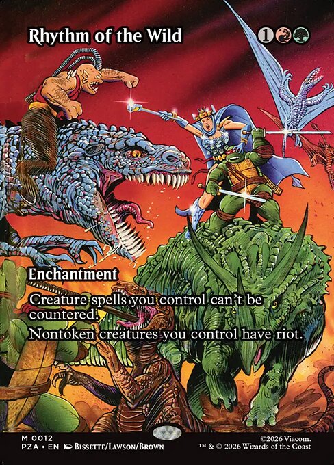 MTG Rhythm of the Wild PZA 012 Borderless Source Material Foil