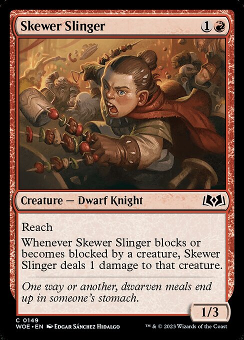 MTG Skewer Slinger WOE 149 Regular Foil