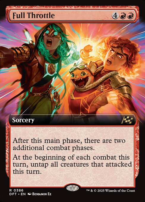 MTG Full Throttle DFT 386 Extended Art Nonfoil