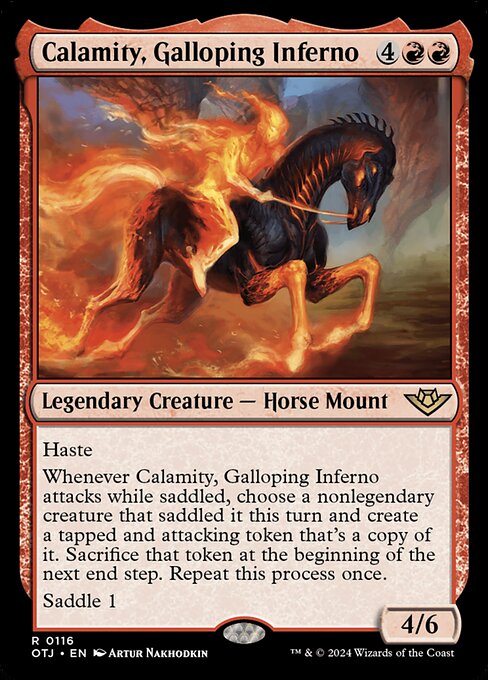 MTG Calamity, Galloping Inferno OTJ 116 Regular Foil