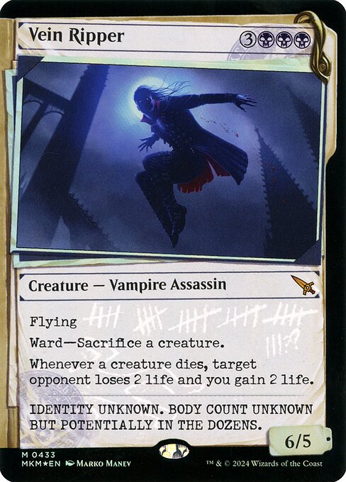 MTG Vein Ripper MKM 433 Invisible Ink Dossier Foil