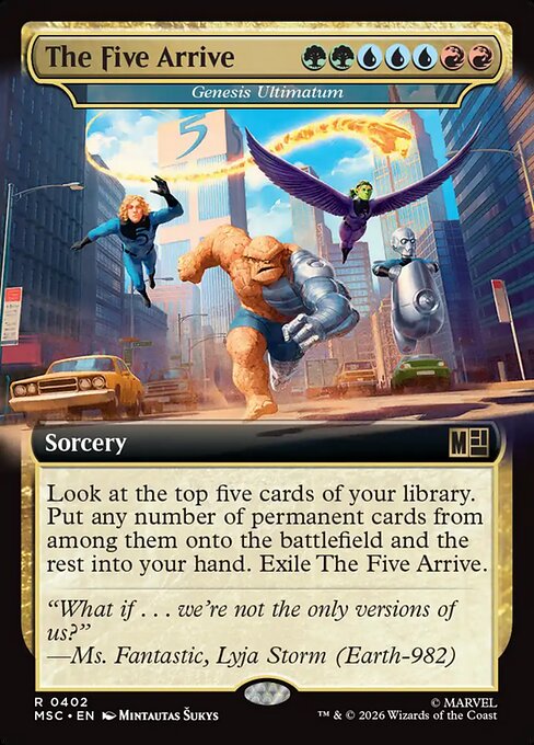 MTG Genesis Ultimatum MSC 402 Extended Art Nonfoil