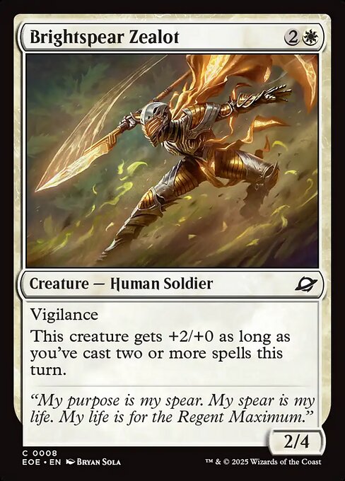 MTG Brightspear Zealot EOE 008 Regular Nonfoil