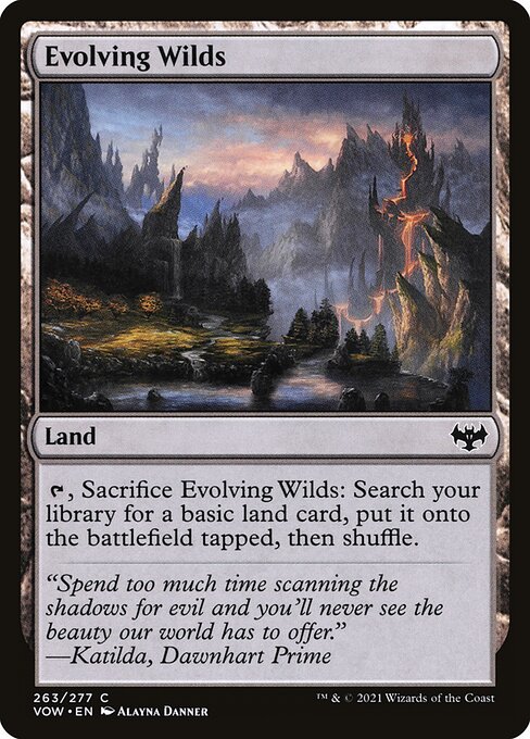 MTG Evolving Wilds VOW 263 Standard Foil front
