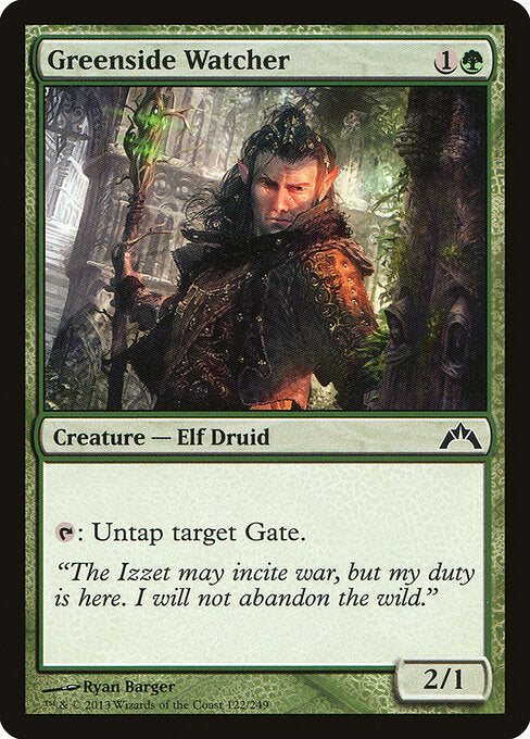 MTG Greenside Watcher GTC 122 Regular Foil