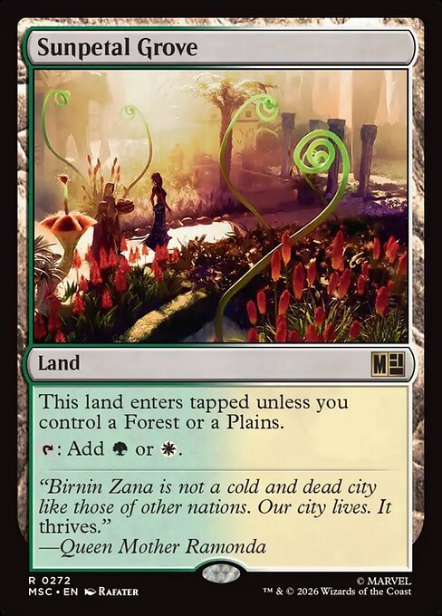 MTG Sunpetal Grove MSC 272 Regular Surge Foil