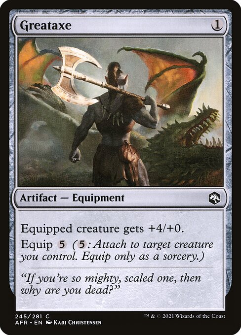 MTG Greataxe AFR 245 Regular Foil