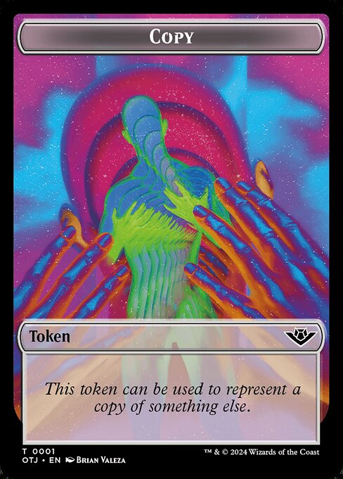 MTG Copy Token OTJ 001 Token Foil