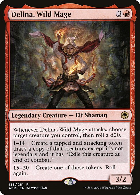 MTG Delina, Wild Mage AFR 138 Regular Nonfoil