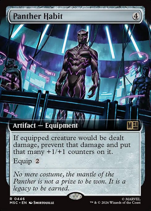 MTG Panther Habit MSC 446 Extended Art Nonfoil