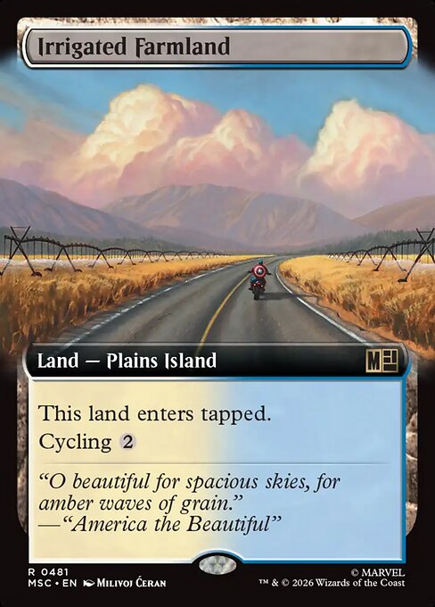MTG Irrigated Farmland MSC 481 Extended Art Nonfoil