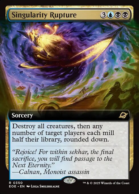 MTG Singularity Rupture EOE 350 Extended Art Nonfoil