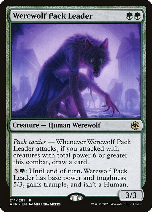 MTG Werewolf Pack Leader AFR 211 Regular Nonfoil