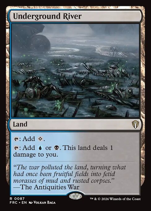 MTG Underground River FRC 087 Standard Nonfoil front