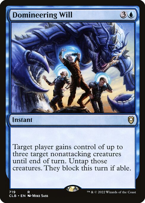 MTG Domineering Will CLB 719 Commander Deck Nonfoil