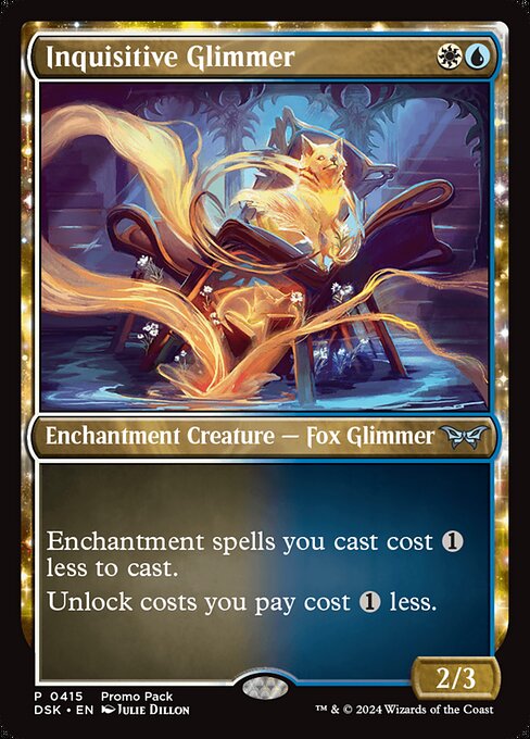 MTG Inquisitive Glimmer DSK 415 Promo Pack Nonfoil