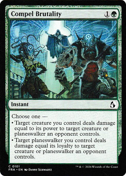 MTG Compel Brutality FRA 101B Standard Foil front