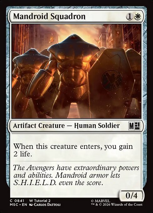 MTG Mandroid Squadron MSC 841 Regular Nonfoil