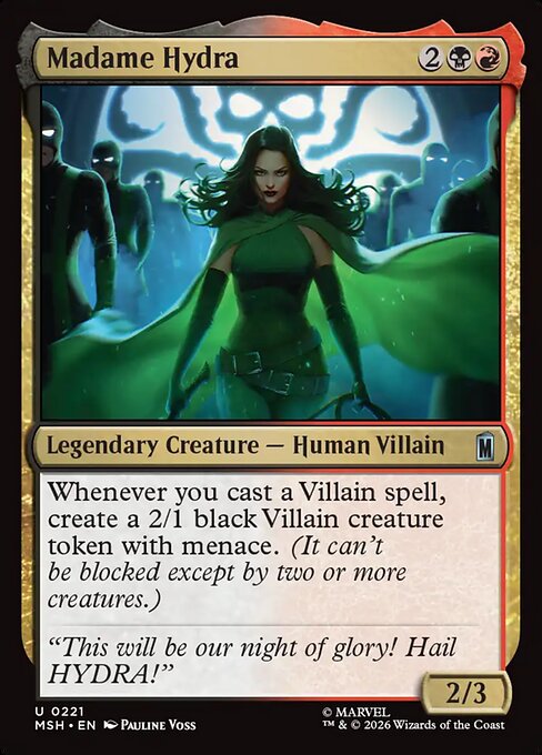 MTG Madame Hydra MSH 221 Regular Nonfoil
