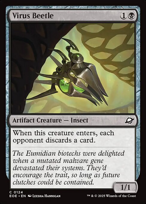MTG Virus Beetle EOE 124 Regular Foil