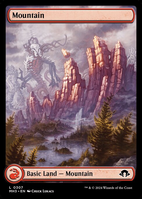 MTG Mountain MH3 307 Full Art Eldrazi Land Foil